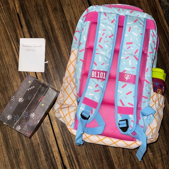 Baseball Lifestyle Backpack – NEW DESIGN + Limited Water Bottle + Gift Box (NWT) - Picture 4 of 16